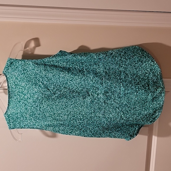 Michael Kors sleeveless, green and blue sleeveless blouse - Picture 5 of 5